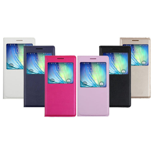 Luxury View Window Flip Leather Skin Case Cover for Samsung Galaxy A3 IMY66