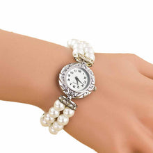 Luxury Watches Women Beautiful Golden Faux Pearl Bracelet Quartz Wrist Watch Dress Watch High Quanlity relogios feminino IMY66