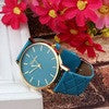 Luxury gold Geneva Women watch Geneva PU Leather Casual Quartz dress Watches Beige Reloj clock relojesest watch IMY66