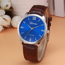 Men Business Watch Retro Geneva PU Leather Band Analog Alloy Quartz Wrist Watches For Men relogio masculino IMY66