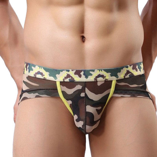 Men Transparent Ultra-Thin Breathable Underwear Sexy Briefs For Men IMY66