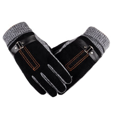 Men's Gloves Anti Slip Warm Motorcycle Ski Snow Snowboard Knitting Patchwork Gloves Mittens Cashmere Female IMY66