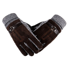 Men's Gloves Anti Slip Warm Motorcycle Ski Snow Snowboard Knitting Patchwork Gloves Mittens Cashmere Female IMY66