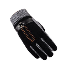 Men's Gloves Anti Slip Warm Motorcycle Ski Snow Snowboard Knitting Patchwork Gloves Mittens Cashmere Female IMY66
