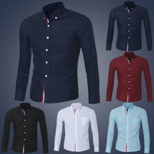 Mens Casual Button Shirt Chemise Homme Slim Fit Long Sleeve Men Shirts Social Shirt Dress Shirts 5 Colors IMY66