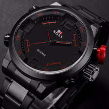 Mens Luxury Watch Full Stainless Steel Army Wrist Watch Waterproof Quartz Wrist Watches relogio masculino Clock IMY66