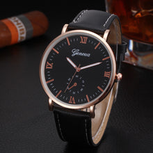 Mens Watch Retro PU Leather Band Analog Alloy Quartz Wrist Watches Casual Dress Watch relogios masculino IMY66