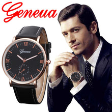 Mens Watch Retro PU Leather Band Analog Alloy Quartz Wrist Watches Casual Dress Watch relogios masculino IMY66
