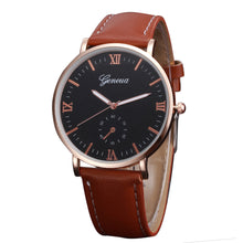 Mens Watch Retro PU Leather Band Analog Alloy Quartz Wrist Watches Casual Dress Watch relogios masculino IMY66