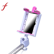 Mini 14CM Wired Handheld Extendable Holder Fold Mirror Self-portrait Selfie Stick Holder For Smartphone IMY66