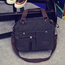Neutral Vintage Style Women Men Canvas Satchel Shoulder Messenger Crossbody Casual Bag bolsa feminina IMY66