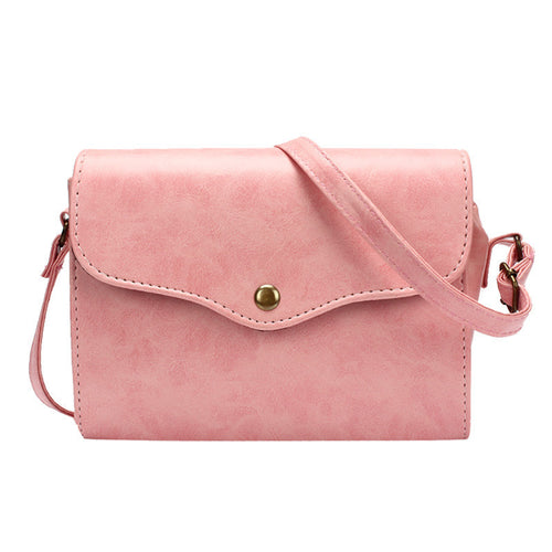 Women Lady Simple Style PU Leather Crossbody Bag Messenger Handbag Shoulder Bag Tote Satchel Body IMY66