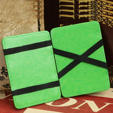 Luxury Mini Neutral Magic Billfold Clamp Faux Leather Wallet Purse Money Clip Wallet 8 Colors IMY66