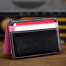 Luxury Mini Neutral Magic Billfold Clamp Faux Leather Wallet Purse Money Clip Wallet 8 Colors IMY66