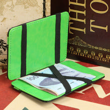 Luxury Mini Neutral Magic Billfold Clamp Faux Leather Wallet Purse Money Clip Wallet 8 Colors IMY66