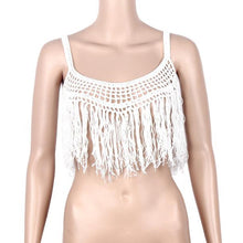 Women Halter Neck Tops Sexy Crochet Knit Crop Top Cropped Lace Camisole Backless Crochet Top tops femme IMY66