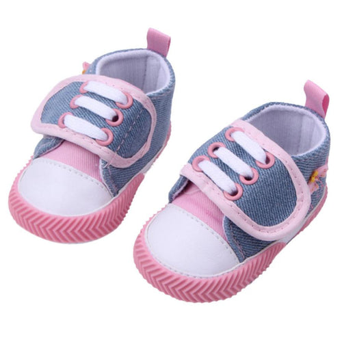 lovely Baby Boy Girls Kids Soft Sole Crib Warm Walker canvas Shoes soft sole baby shoes for girls 0-18 months IMY66