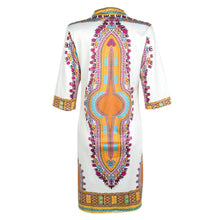 African Women Clothing Casual Deep V-Neck Traditional African Print Party Dashiki Dresses vestidos femininos IMY66