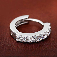 925 Sterling Silver Bling Rhinestones Hoop for Women IMY66