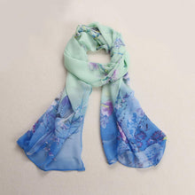 150cmX50cm Women Chiffon Silk Scarves Soft Neck Bird Pattern Scarf Shawl Scarves Stole Wraps muslim hijab IMY66