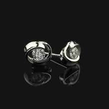 Beautiful Silvering Crystal Shiny Ear Stud Earrings Women IMY66