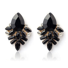 Women Lady Rhinestone Crystal Drop Alloy Ear Studs Earrings IMY66