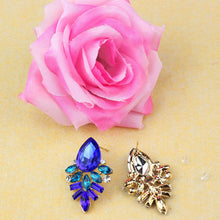 Women Lady Rhinestone Crystal Drop Alloy Ear Studs Earrings IMY66