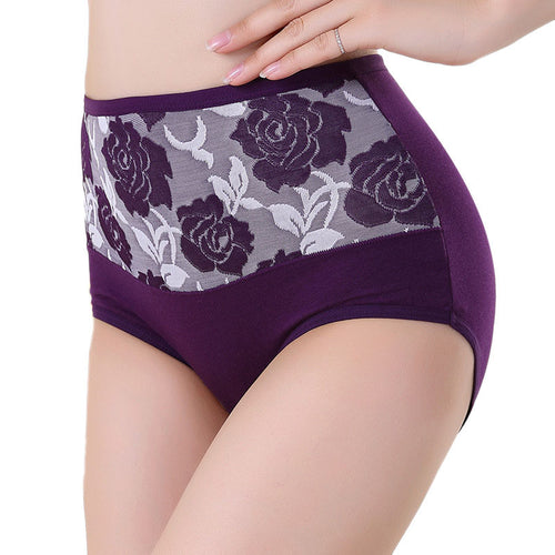 High Waist Cotton Women Briefs Sexy Healthy Body Shaper Panties Underwear Plus Size L-XXL IMY66
