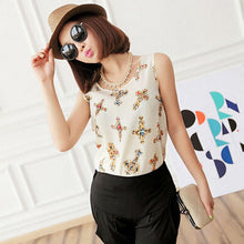 Women Casual Chiffon Sleeveless Shirt Cross Blouse Vest Tank Tops IMY66