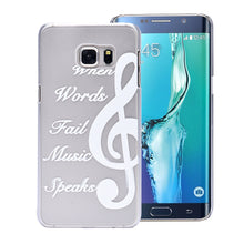 Music Symbol Pattern Hard Back Case Cover For Samsung Galaxy S6 Edge+ Plus IMY66