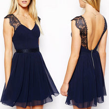 Women Bridesmaid Wedding Evening Party Prom Formal Halter Chiffon Sexy Dress IMY66