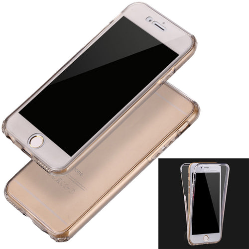TPU Phone Case Shockproof Hybrid Back Front Rubber Clear Cover Case For iPhone 6S Plus Lowest Price IMY66