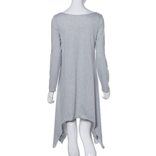 Sexy Dress robe femme vestidos Plus Size Women Loose Long Sleeves Irregular Boho Dress Design IMY66