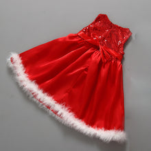 Baby Girls Kids Party Red Dress Sequin Paillette Tutu Dresses children clothing party xmas IMY66