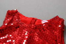 Baby Girls Kids Party Red Dress Sequin Paillette Tutu Dresses children clothing party xmas IMY66