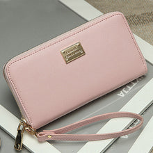 Clutch Wallet Ladies Women PU Leather Purse Long Small Bag For Womens Solid Color Card Holder IMY66