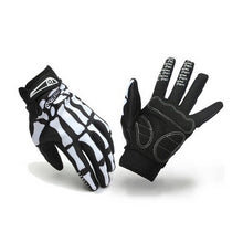 Men Full Finger Gloves Sport Cycling Bike Motorcyle Skull Skeleton Goth Bone Full Finger Gloves guantes gym IMY66