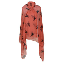 Mini Horse Animal Printed Scarf Women Ladies Long Viscose Cotton Scarves Shawl Wraps For Women IMY66