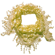 Lady Lace Scarf Tassel Sheer Metallic Women Triangle Bandage Floral scarves Shawl IMY66