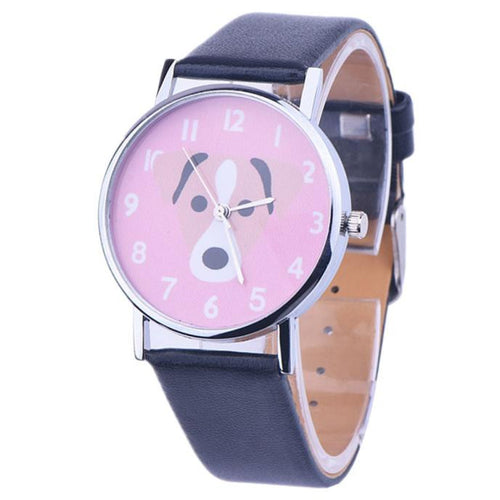Cartoon Dress Watches For Women Girls Vogue PU Leather Band Analog Quartz Wrist Watches Relogios feminino Clock IMY66