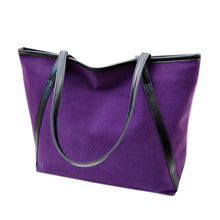 Casual Simple Larger Capacity Faux Leather Suede Women Bag Handbag Messenger Bags Tote bolsas IMY66