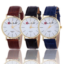 Classic Luxury Woman s Watches Faux Leather Quartz Wrist Watch relojio hombre masculino Clock Hours IMY66