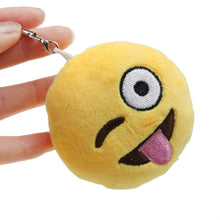 Cute Small Pendant Emoji Smiley Emoticon Amusing Key Chain Soft Toy Pendant Bag Accessory IMY66