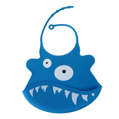 Cartoon Baby Skin Aprons Eat Solid Convenient Silicone Waterproofing Aprons Bib baberos bebes IMY66