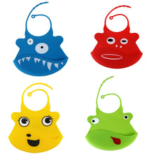 Cartoon Baby Skin Aprons Eat Solid Convenient Silicone Waterproofing Aprons Bib baberos bebes IMY66