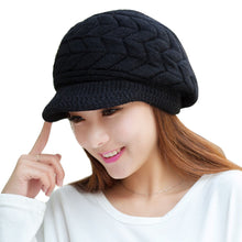 Women Hat Skullies Beanies Knitted Hats Rabbit Fur Cap Women's Hats IMY66