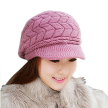 Women Hat Skullies Beanies Knitted Hats Rabbit Fur Cap Women's Hats IMY66