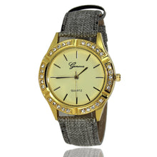 Luxury Dress Watches Women Men Denim Jeans Band Rhinestone Watches Quartz Wrist Watch relogios feminino IMY66