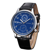 Mens Watches Business PU Leather Band Analog Alloy Quartz Wrist Watch relogios masculino Clock Hours IMY66