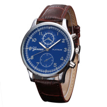Mens Watches Business PU Leather Band Analog Alloy Quartz Wrist Watch relogios masculino Clock Hours IMY66